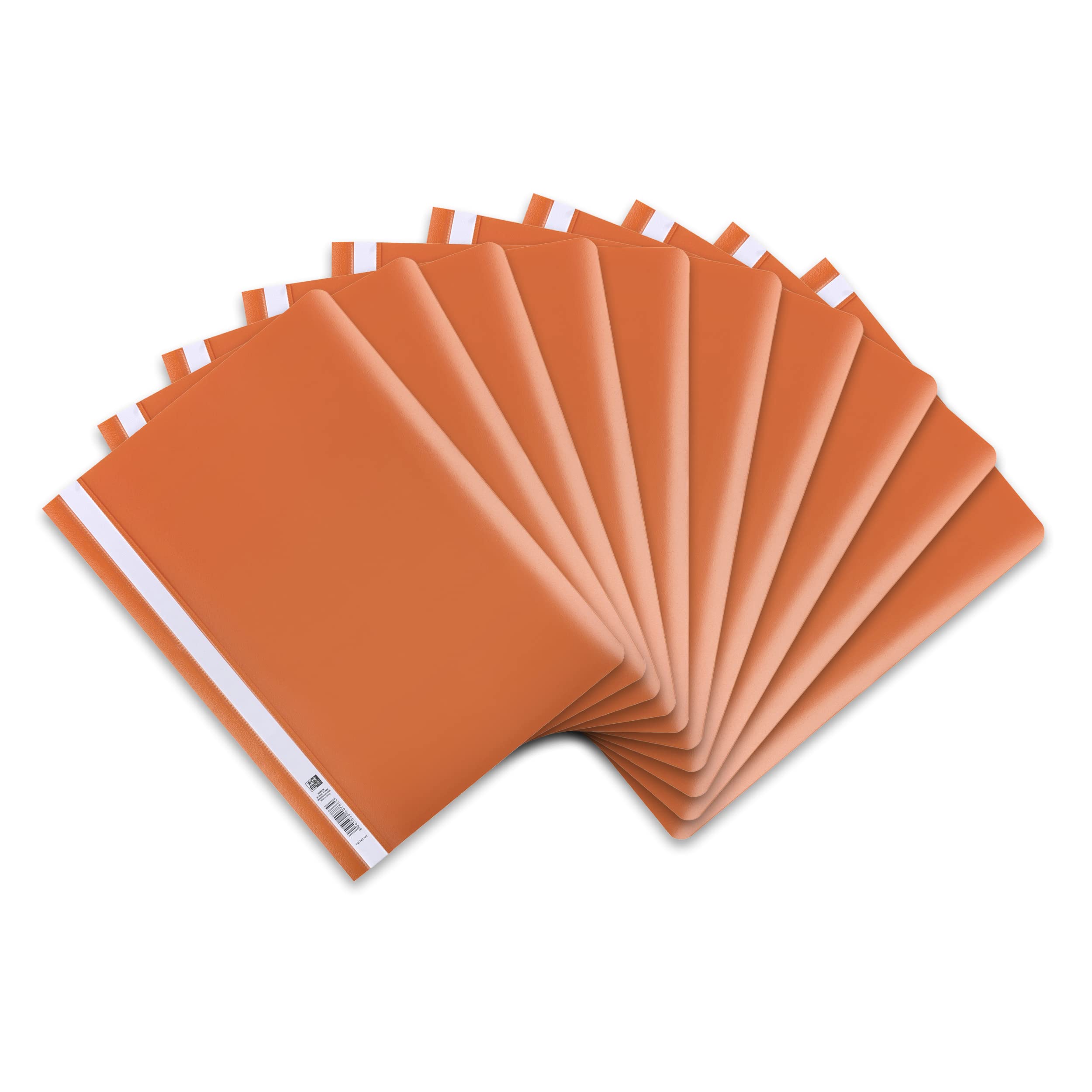 Elba 100742 File Folder A4 Pack of 10 Made from Plastic Modern 31 x 22,8 x 0,3 cm Orange
