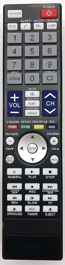 Amazon Com Ubay Remote Control Replaced For Toshiba Se R0305 Se R0258 Se R0316 19hlv87 26lv610u 19lv61k 19lv505 Tv Dvd Combo Home Audio Theater
