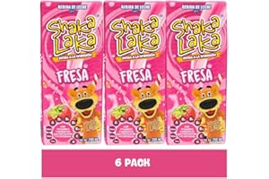 SHAKA LAKA bebida sabor FRESA 6.75 fl oz (Pack 6) - Artificially Flavored Milk Drink