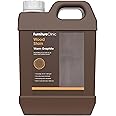 Furniture Clinic Wood Stain | Warm Graphite | Water Based | Fast Drying, Low Odor, & Non-Toxic | for Indoor & Outdoor Furniture and More | Multiple Finishes | (85oz / 2.5L)