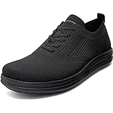 ITAZERO Men's Wide Toe Box Mesh Shoes Business Casual Wide Width Walking Shoes with Arch Support Insole for Plantar Fasciitis