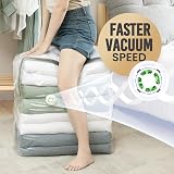 TAILI Extra Large Vacuum Storage Bags Cube 6 Jumbo Reusable Clothes Bedding view 3
