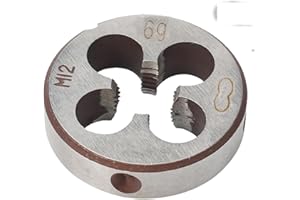 TIPLUSTA Metric Right Hand Round Die, Machine Thread Die, Screw Thread Cutting Die for Mold Machining, Alloy Steel (M12x1.75)