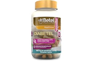 Diabetel Capsules by Betel Natural - Soporte Natural para el Diabetel - 90 Capsules