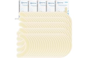 ZEXYVOR 100PCS Ostomy Barrier Strips Medical Grade Hydrocolloid Skin Barrier Tape for Colostomy, Ileostomy, Urostomy Bags Elastic Ostomy Rings Stoma Supplies Accessories