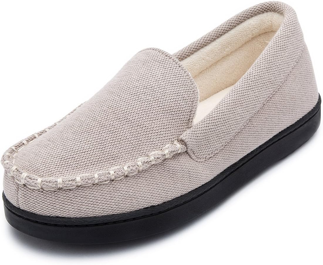 ladies moccasin slippers with outdoor sole