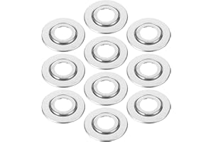 Uonlytech 10Pcs Fire Sprinkler Cover Plates Double Disc Escutcheon 2.63X2.63X0.47In Expandable Stainless Steel Fire Sprinkler