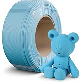 Polymaker Panchroma PLA Filament Refill 1.75mm 1kg, Aqua Blue | High Speed Spoolless 3D Printing Filament 2.2lb, Compatible with Bambu Labs &amp; FDM 3D printers, Clog-Free for Reusable Spool