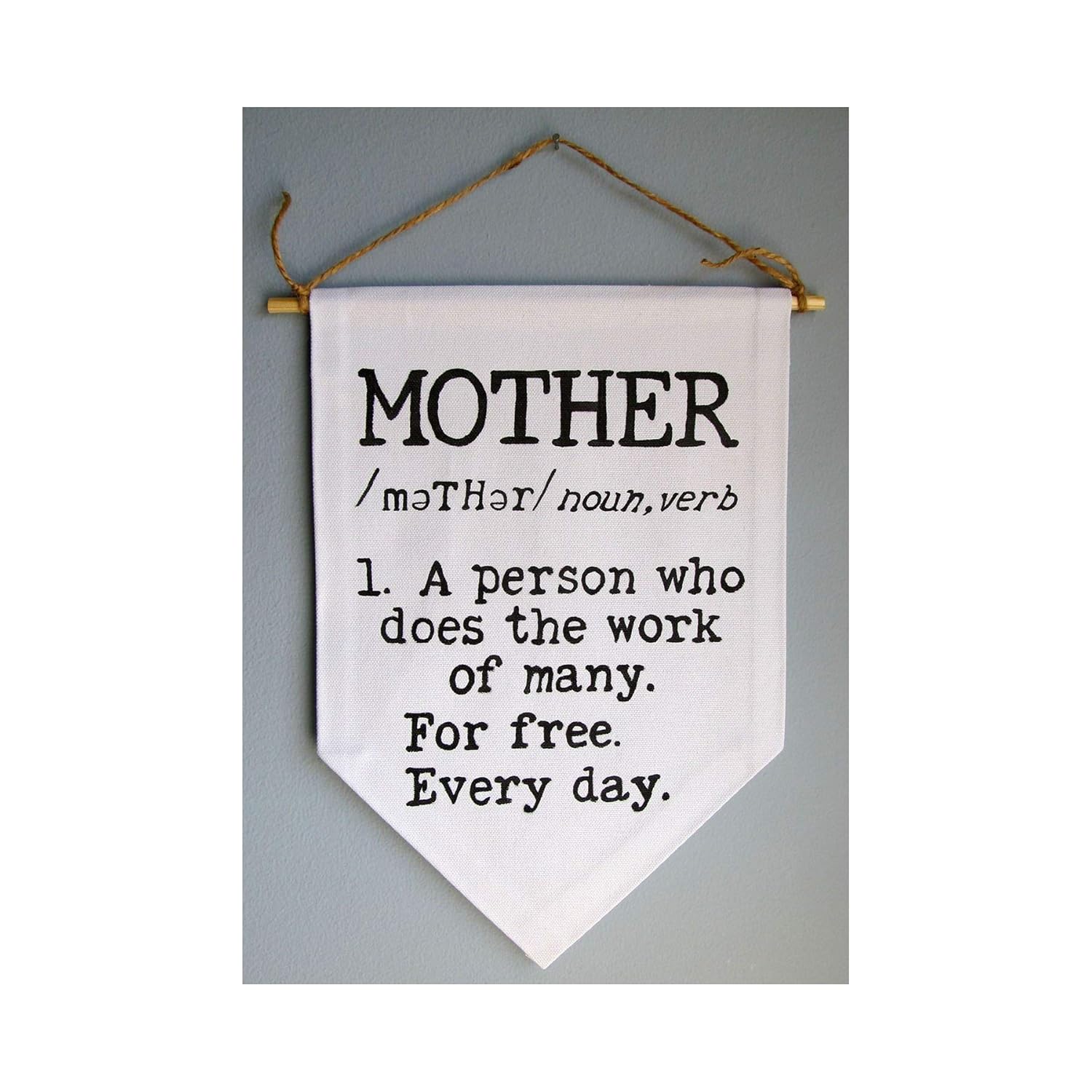 Amazon Com Mom Gift Mother Sign Canvas Wall Banner Fabric Wall