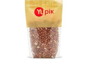 Yupik Red Skin Peanuts, Raw, 1 kg, Kosher, Crunchy Nuts, Unroasted, Unsalted, With Skins, Oil-Free, Source of Fiber, Protein 
