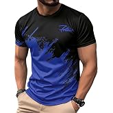 SOLY HUX Men's Color Block Graphic Tees Crew Neck Short Sleeve T Shirts | Casual, Summer Tops