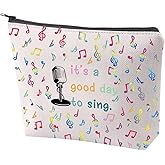 ZJXHPO Singer Survival Kit Music Lover Gift Its A Good Day To Sing Makeup Bag With Zipper Vocalist Cosmetic Bag Karaoke Gift (To Sing)