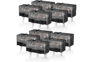 RunJRX 10Pcs Kailh GM8.0 Mouse Micro Switches, Black Mouse Switches for Gaming Mouse