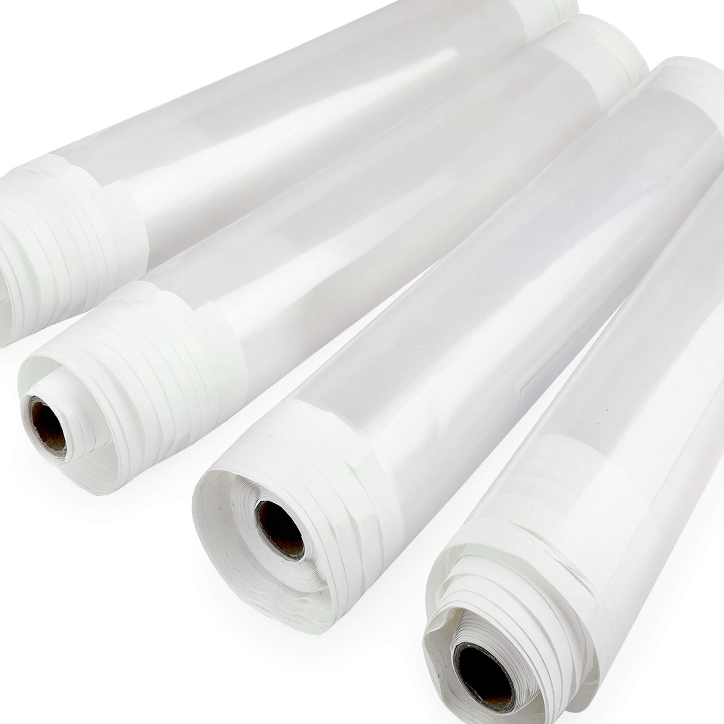 Supreme Stationery Eazzzy Cover - Clear Plastic Book Protector Film Roll - 33m x 5m - Pack of 4