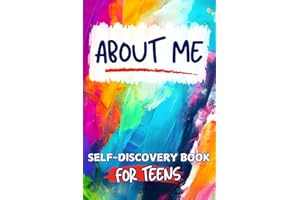 About Me | Self-Discovery Book for Teens: Fun Book of Questions Curated to Cultivate Self-Awareness & Self-Acceptance and Encourage Self-Reflection | Guided Journal for Teens, Gift for Teen