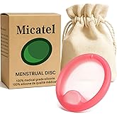 Micatel Soft Rose Menstrual Disc Small – Reusable Medical-Grade Silicone Period Disc | Leak-Free 12H Protection, Flexible & Body-Safe Design | Eco-Friendly Tampon Alternative for Women