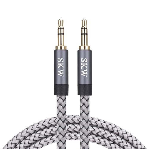 SKW Aux Cable for Car, (Grey, Tangle-Free