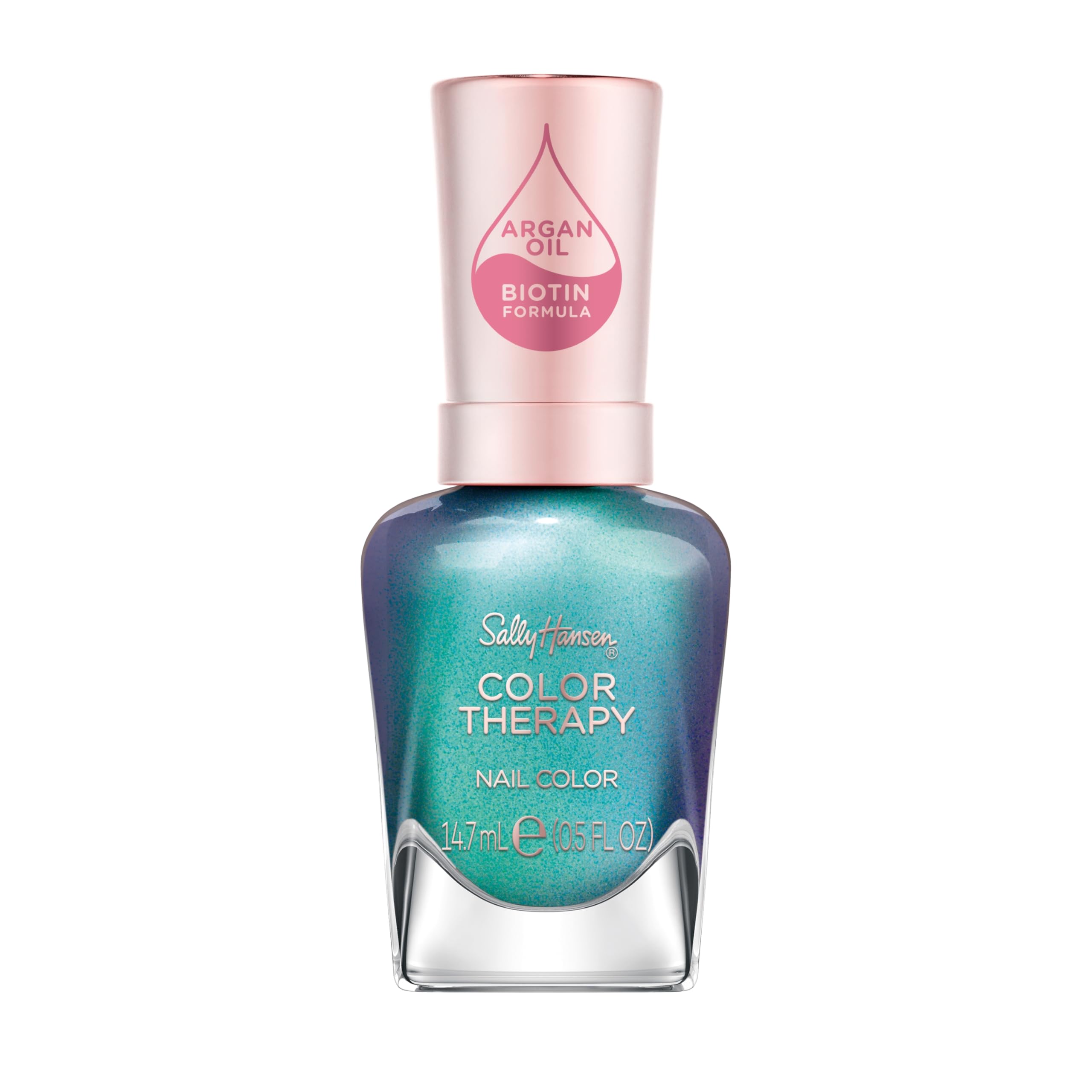 Sally Hansen Colour Therapy Nail Polish with Argan Oil, 14.7 ml, Reflection Pool