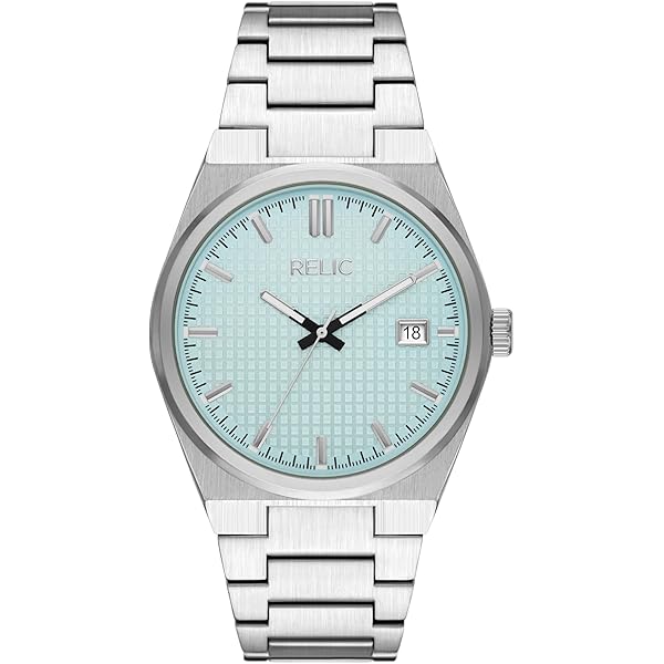 Amazon.com: RELIC Men's Jaden Three-Hand Date Silver-Tone Alloy
