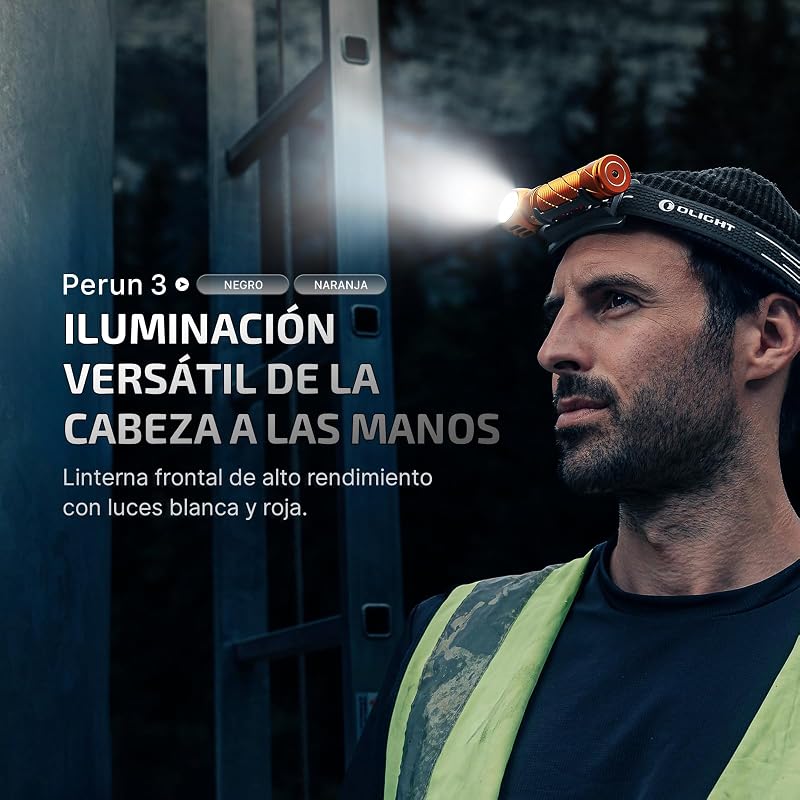 Perun 3 Linterna Frontal Recargable 3000 Lumen 20 Días Máx 160 Metro