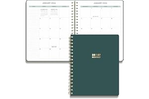 Sweetzer & Orange 2026-2027 Monthly Planner Notebook – 7.5" x 9.5" Two-Year Calendar Planner – January 2026 to December 2027 