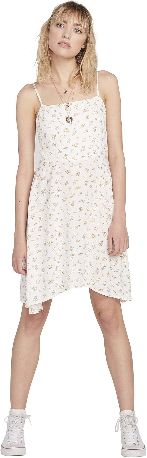 Amazon Co Jp ヴォルコム レディース ワンピース ストラップ調整可 B Read The Room Dress かわいい ドレス 服 ファッション小物