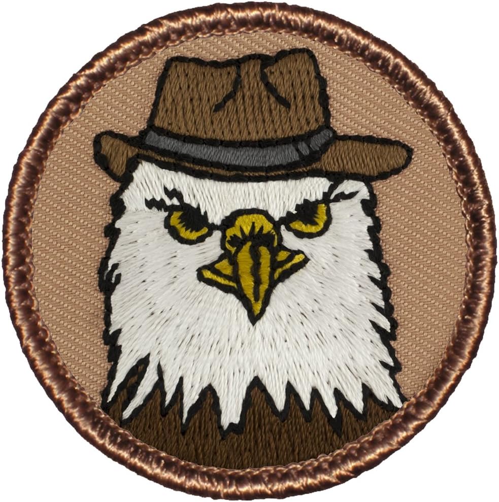 The Eagle with a Hat Patrol Patch 2" Diameter Round