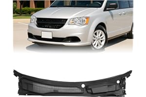 JMTAAT Windshield Wiper Cowl Panel Compatible with 2008-2020 Dodge Grand Caravan, 2008-2016 Chrysler Town & Country, 2012-2015 Ram C/V, Air Inlet Window Cover Cowl Top Panel 05113548AC Black Plastic