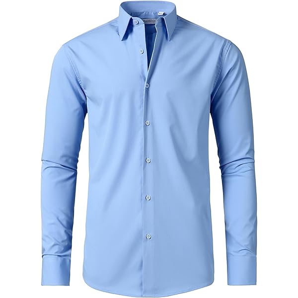 Cavalli Class Comfort Fit Dress Shirt Men's (Lt/Blue) at Amazon