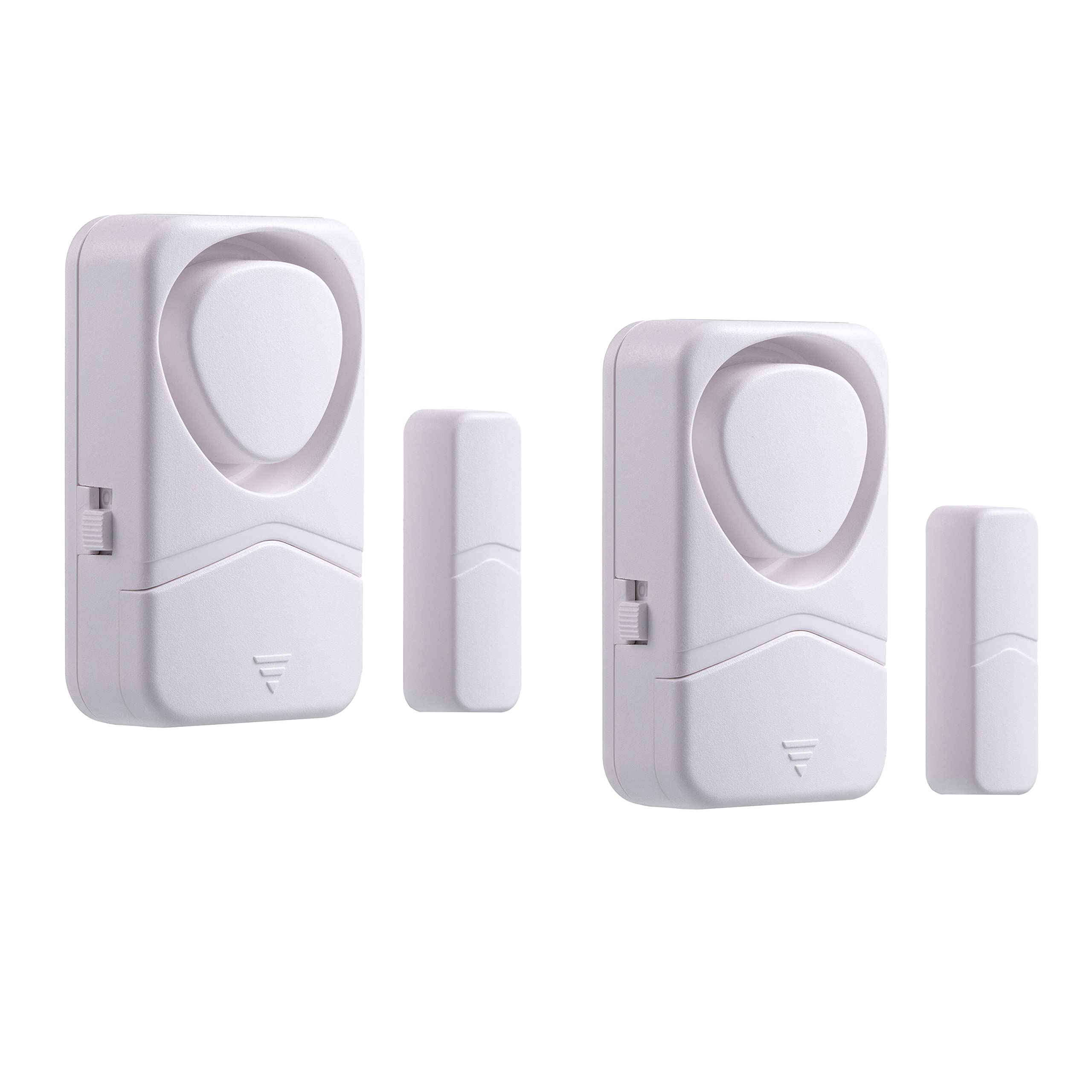 Mengshen Door Window Alarms 2 Pack, Magnetic Entry Sensor Burglar Alert Chime Anti Theft Burglar 110dB Loud for Home Garage Kids Security Safety DIY Protection