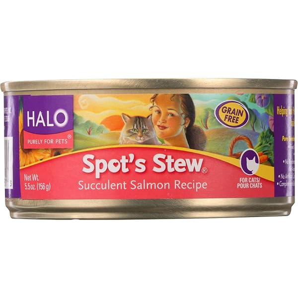 HALO PURELY FOR PETS CAT FOOD, SPOTS STEW...