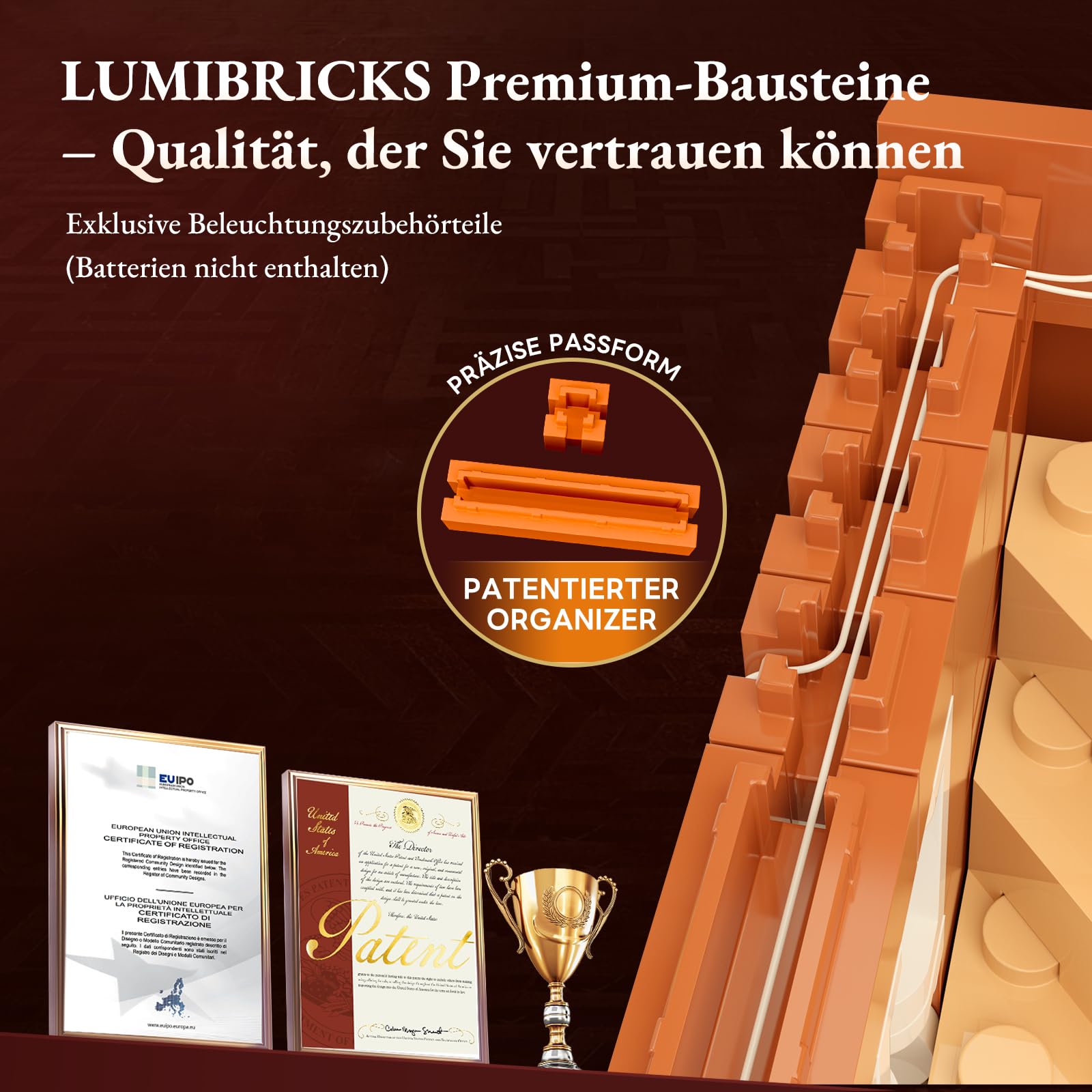 Lumibricks Rote Backstein-Reihenhaus Klemmbausteine mit Licht, Modular Building mit Geburtstags- und Weihnachtsszenen, 2663PCS-Geschenk für Baustein-Fans 7