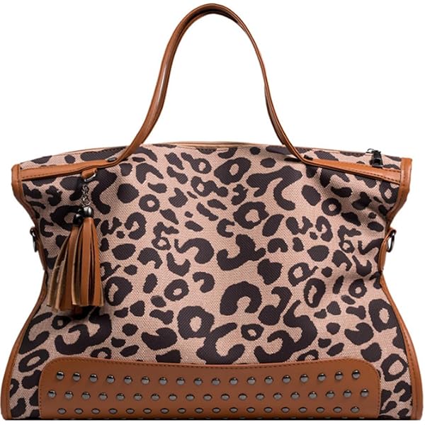 Amazon.com: NQHJT Tote Bag for Women Patterned Leopard Head