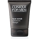 Clinique For Men Exfoliating + Cleansing Face Scrub With Salicylic Acid With Silica | Gentle For Daily Use | Preps For Shaving | For All Skin Types, 3.4 Fl Oz