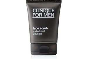 Clinique For Men Exfoliating + Cleansing Face Scrub With Salicylic Acid With Silica | Gentle For Daily Use | Preps For Shaving | For All Skin Types, 3.4 Fl Oz