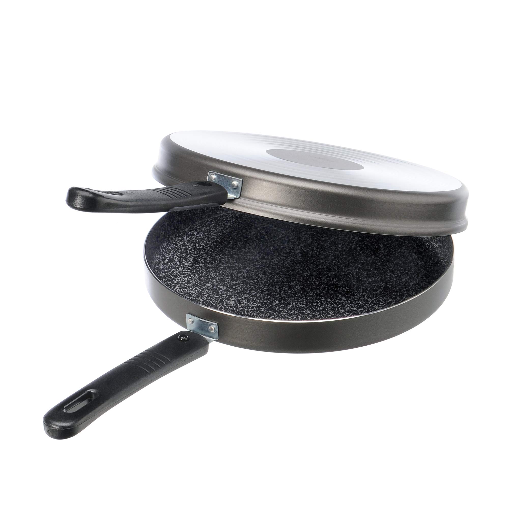 Alluflon Tradizione Italia Stovet/Omelet Pan, Aluminium, Black 26 cm Black