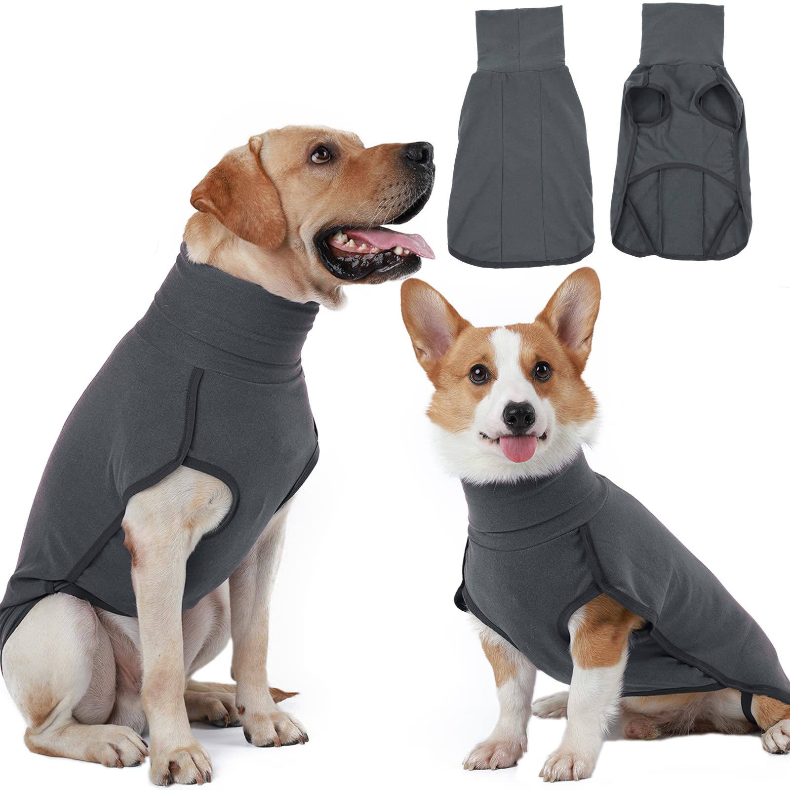 Hjyokuso Dog Jumper Fleece Vest Sweater, Warm & Lightweight Pullover Pajama Coat, Autumn Winter Cold Weather Puppy Clothes Jacket for Small Medium Large Dogs (Black XXS) — image 1