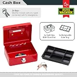 BURG-WÄCHTER 40090 MONEY 5012 Red Cabinet Safe with Keys view 4