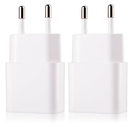 MyGadget 2X Universal Netzteil - USB Ladestecker Adapter (5V / 2A) - Ladeadapter Ladegerät für u.a. Apple iPhone X Xs 8 7 6 6