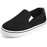 K KomForme Toddler Sneakers for Girls Boys Slip On Canvas Walking Shoes