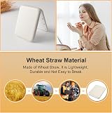 Kintion Wheat Straw Mirror 1X/3X Magnification Pocket Folding Compact White view 3