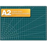 Tujurich Self Healing Cutting Mat, 17" x 23", Double-Sided Rotary Cutting Mat for Sewing, Quilting, Scrapbooking &amp; Craft, Large Craft Cutting Board for Hobby Use(A2)