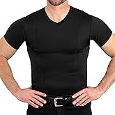 CCW Tactical Concealed Carry Holster Shirt | Quick Access Open Pocket with Large Storage | Mens V-Neck