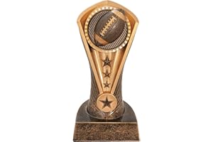 Express Medals Engraved or Blank, Pack of 12, 6.5 Inch Cobra Football Trophies
