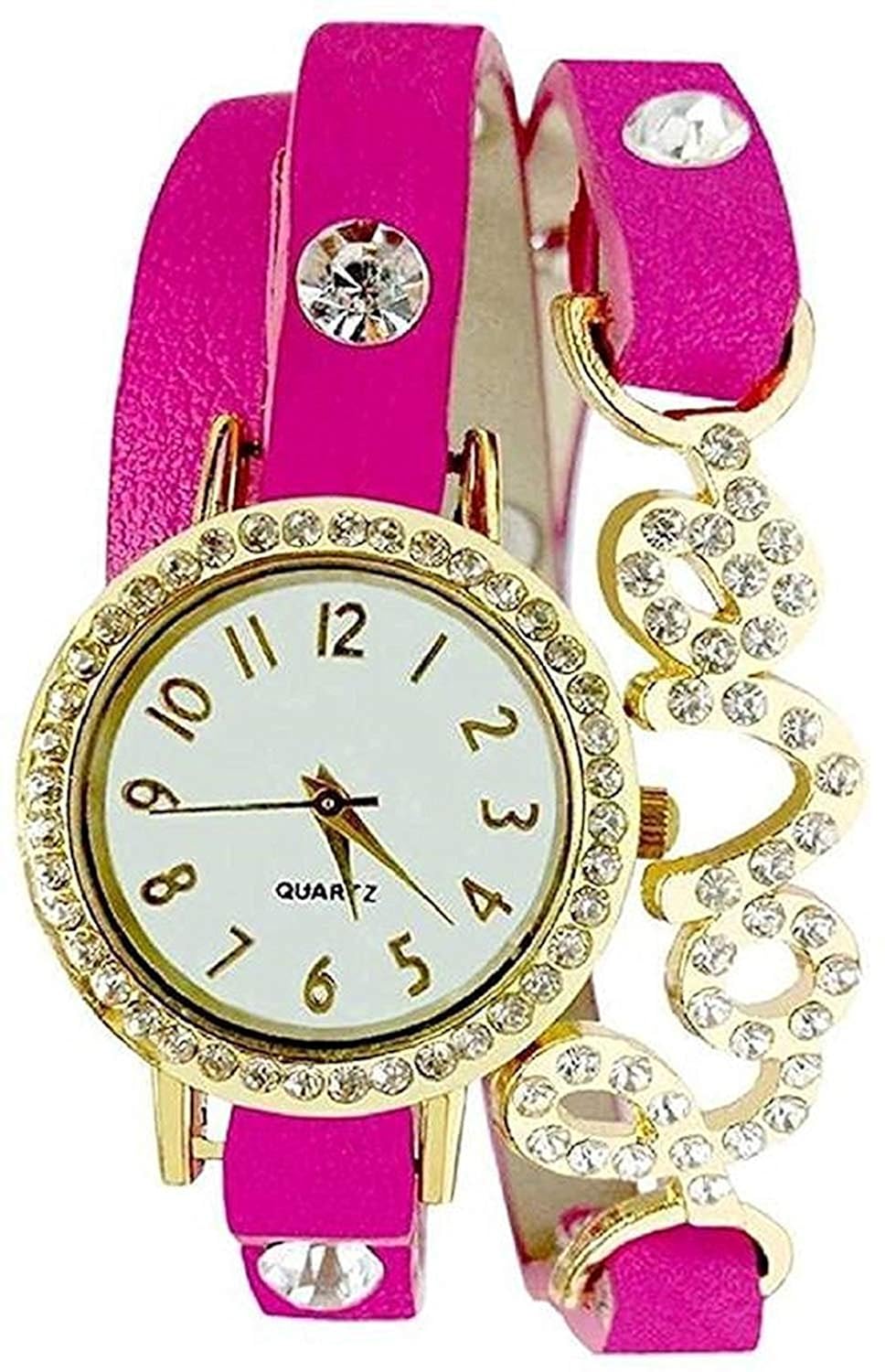 girls watch pink colour
