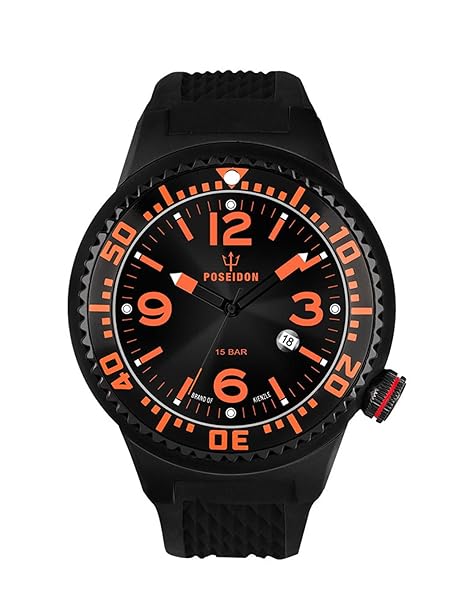 Kienzle Herren-Armbanduhr POSEIDON L Analog Quarz Silikon K2093043113-00407
