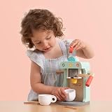 Owl & Fox Wooden Coffee Machine TP Toys Pretend Play Kit 11x13x20 cm view 2