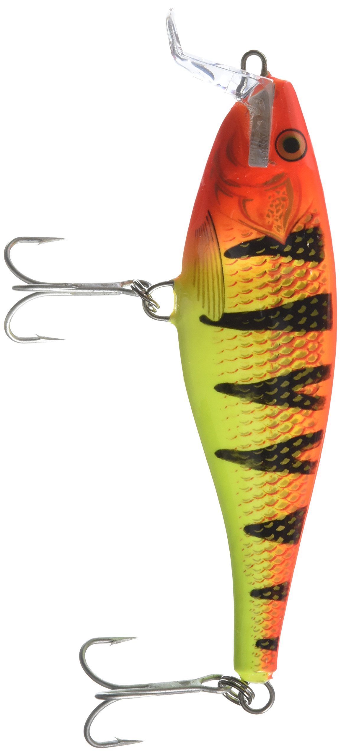 Rapala Super Shad Rap Lure with Two No. 3/0 Hooks, 1.5-2.7 m Swimming Depth, 14 cm Size, Hot Perch