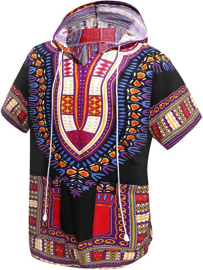 Orang African Dashiki Shirt Unisex Africa Indian Traditional Hoodie Top Clothes One Size fits All