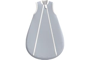 LITTLE SPUD Baby Sleep Sack, Wearable Blanket with Outlast Temperature Regulation, 0-6 Months Baby Sleeping Bag, TOG 1.0 Sleeveless Toddler Sleep Sack for Babies, Blue, S 20"-28"